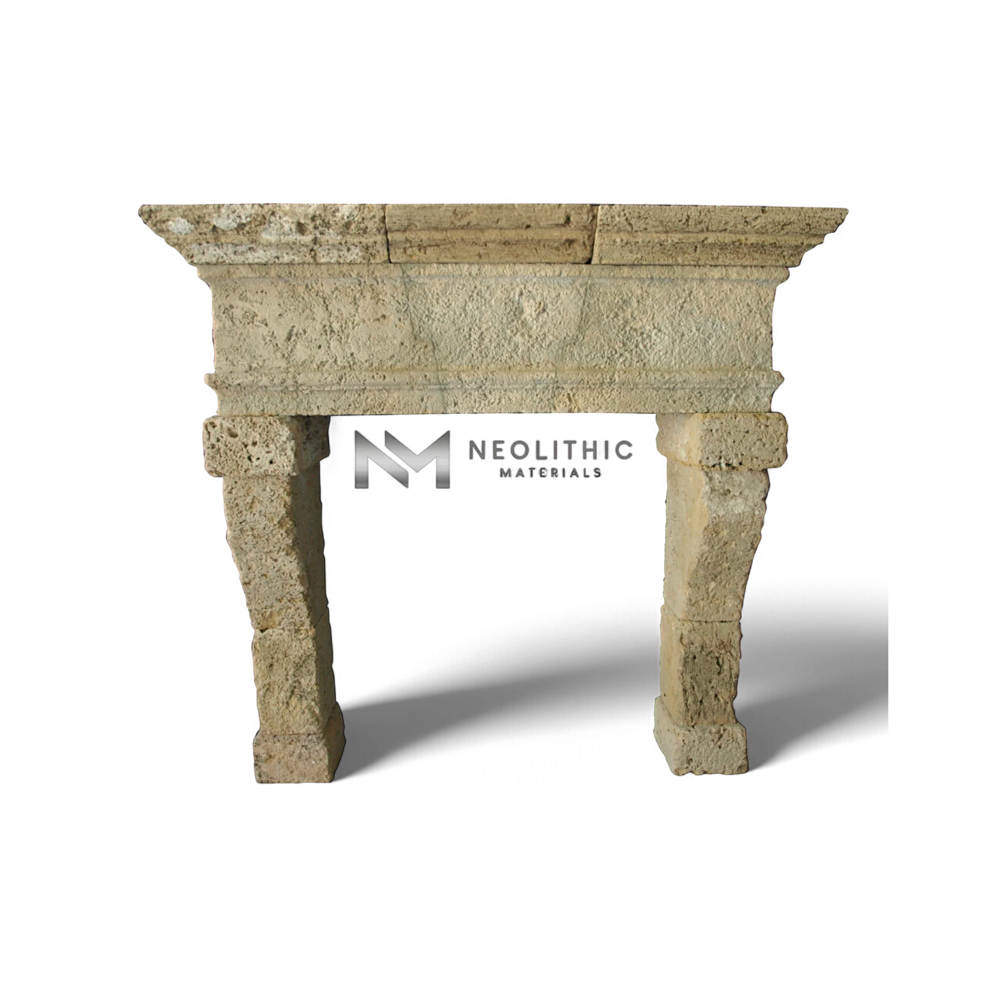 Reclaimed Limestone Mantel - Image 1